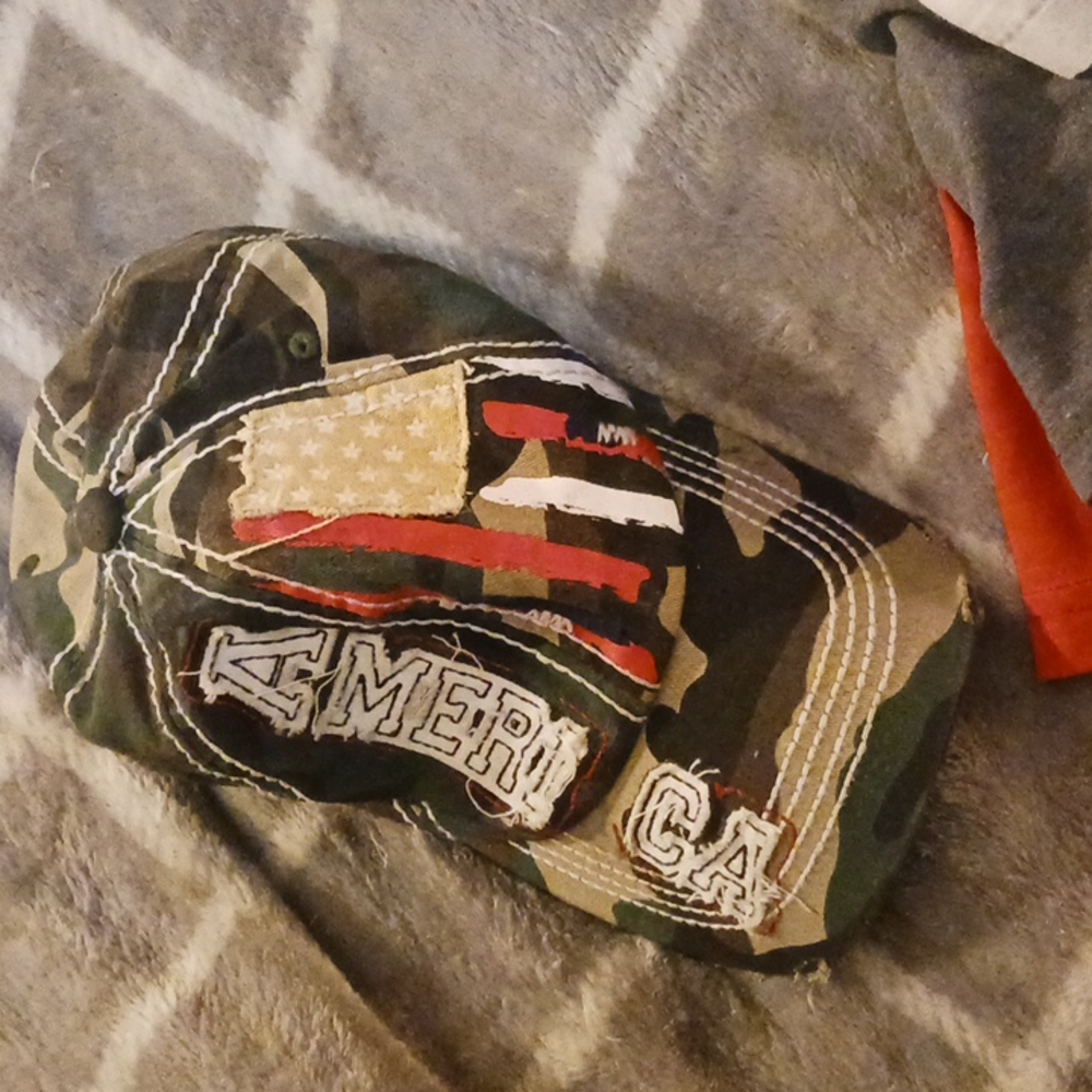 Camo American hat